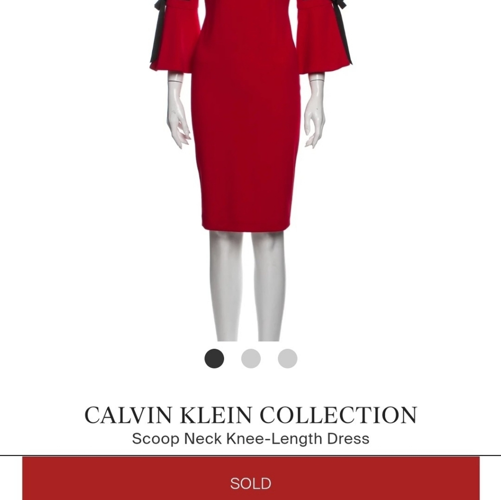 Sold ❤Consigned ❤ Calvin Klein ❤ Red Dress